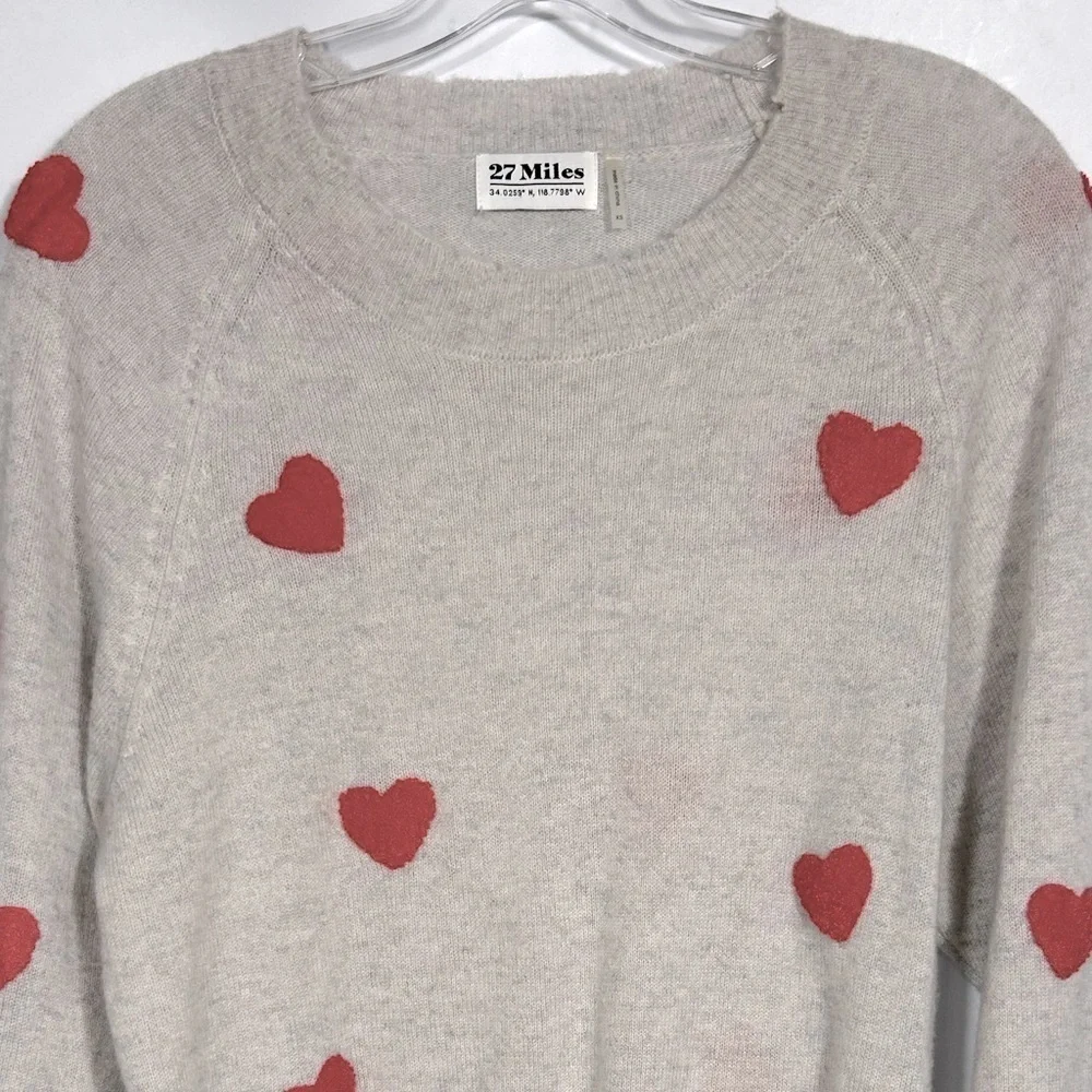 27 MILES MALIBU Cashmere Carmen sweater in the color Salt Size XS - Picture 5 of 10